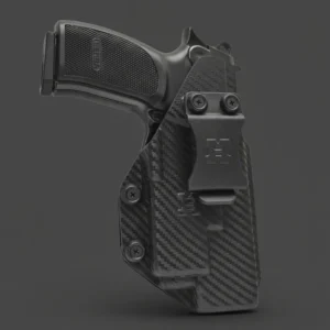 Funda Pistolera Interior Derecha en Kydex CARBON FIBER con Laser o Linterna