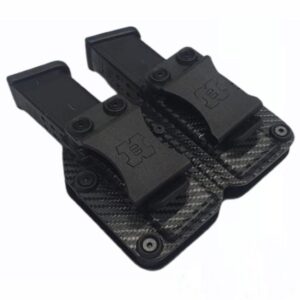 Porta Cargador Kydex Simple y Doble Black y Carbono