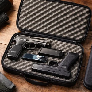 Estuche Gun Case Termoformado Porta Armas Houston 6 Pulgadas Super Acolchado Negro